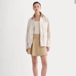 NWT Everlane Tan A-Line Easy Circle Skirt 6 organic cotton M